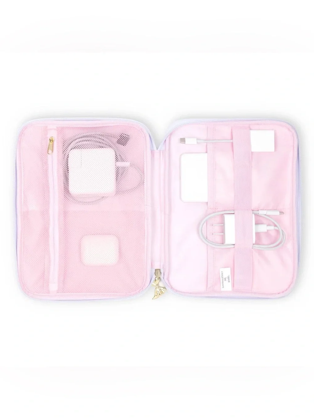 LoveShackFancy x Target Everblooming Rosettes Tech Organizer Whisper Blue